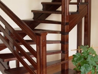 scara interioara de lemn masiv cires